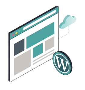 WordPress website with cloud hosting.